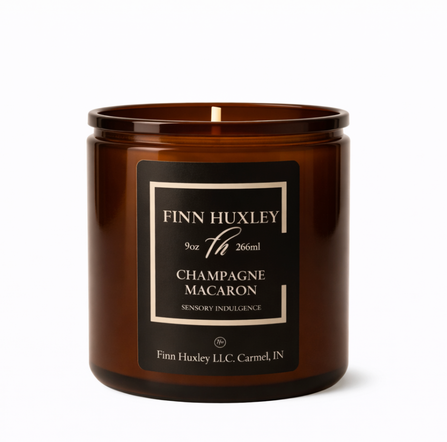 Champagne Macaron Candle