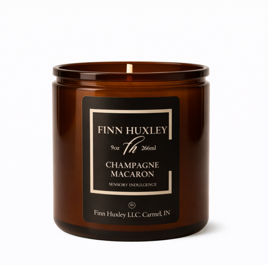 Champagne Macaron Candle